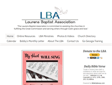 Tablet Screenshot of laurensbaptist-ga.com